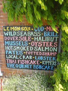 Burnham Market Fish Shop Sign