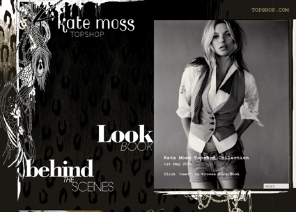 Kate Moss Topshop website
