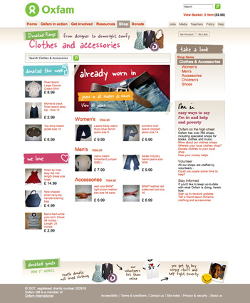 Oxfam online shop Oxfam online shop