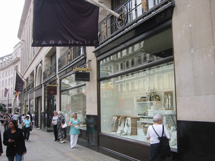 Zara Home - Regent Street windows